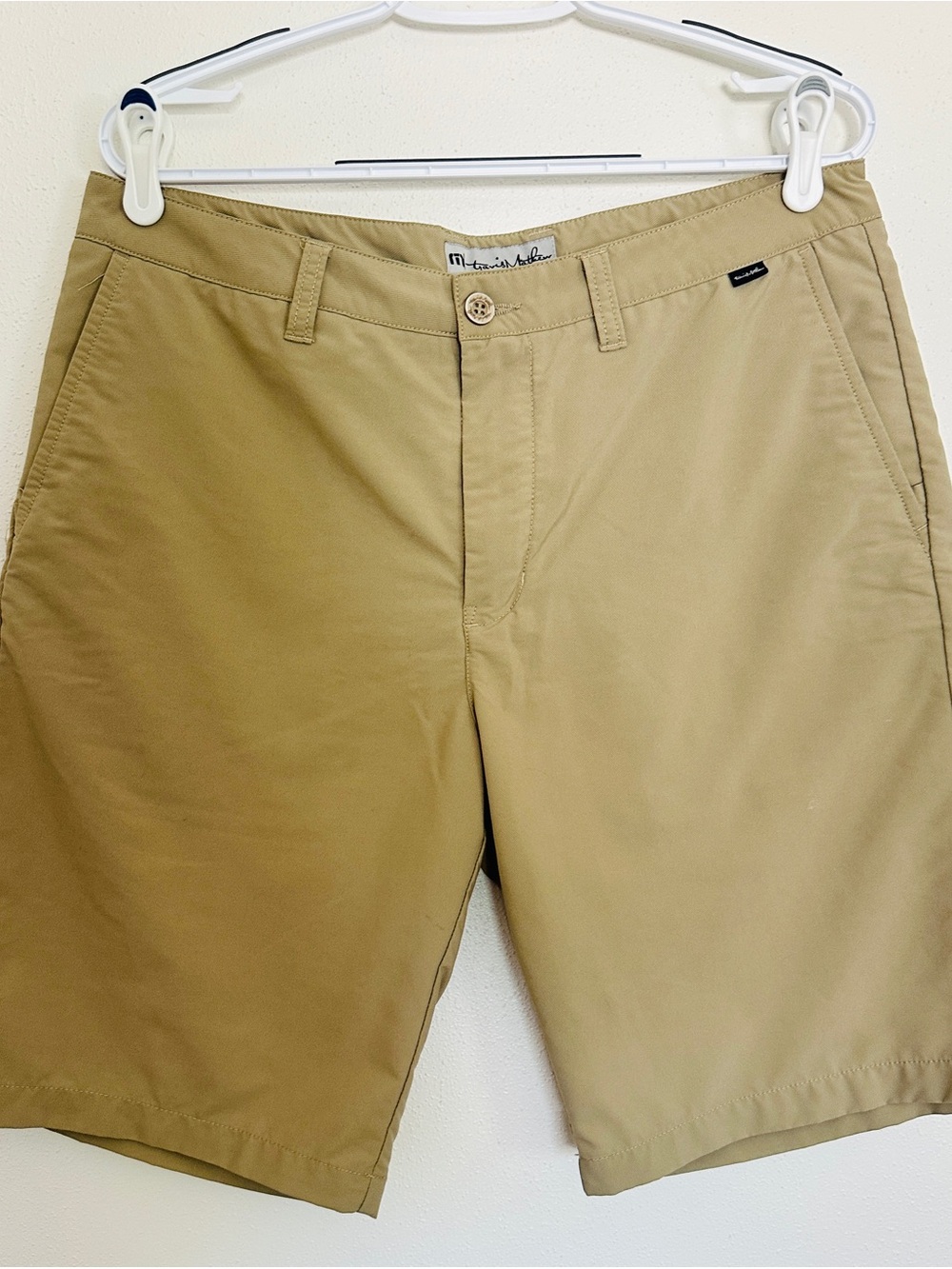 Travis Mathew Men's Flat Front Khaki Shorts